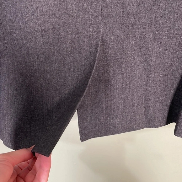 CALVIN Klein Two Button Stretch Blazer Grey size 8 - Picture 5 of 9